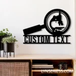 Hobbies Crafts Metal Sign Scientist Microscope Magnifying Stained Glass 1