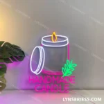 Hobbies Crafts Neon Sign Candle 1