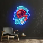 Hobbies Crafts Neon Sign Graffiti Skull 1