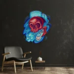Hobbies Crafts Neon Sign Graffiti Skull 1
