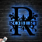 Home Decor Metal Sign Artistic Alphabet Monogram 1