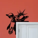 Home Decor Metal Sign Astronaut Rocket 1