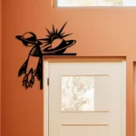 Home Decor Metal Sign Astronaut Rocket 1