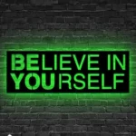 Home Decor Metal Sign Believe In Yourself 1