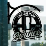 Home Decor Metal Sign Bespoke Logo Bitter Metal Hanging Sign Car Garage Decor 1