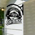 Home Decor Metal Sign Bespoke Logo Riley Metal Hanging Sign Car Garage Decor 1