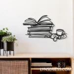 Home Decor Metal Sign Books 038 Coffee 1