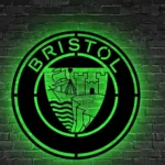 Home Decor Metal Sign Bristol Logo Car 1