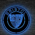 Home Decor Metal Sign Bristol Logo Car 1