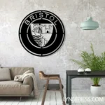 Home Decor Metal Sign Bristol Logo Car 1