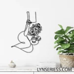 Home Decor Metal Sign Coffee Book Line Art 1