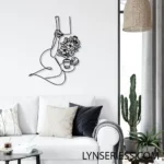 Home Decor Metal Sign Coffee Book Line Art 1