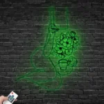 Home Decor Metal Sign Coffee Book Line Art 1