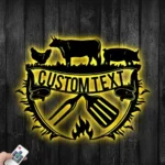 Home Decor Metal Sign Custom Best Barbecue 1