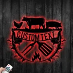 Home Decor Metal Sign Custom Best Barbecue 1