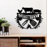 Home Decor Metal Sign Custom Best Barbecue 1