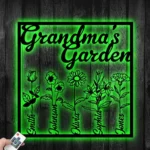 Home Decor Metal Sign Custom Birth Month Flower 1