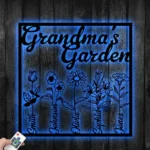 Home Decor Metal Sign Custom Birth Month Flower 1