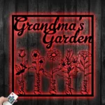 Home Decor Metal Sign Custom Birth Month Flower 1