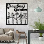 Home Decor Metal Sign Custom Birth Month Flower 1