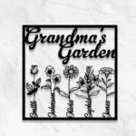 Home Decor Metal Sign Custom Birth Month Flower 1