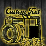 Home Decor Metal Sign Custom Camera 1