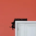 Home Decor Metal Sign Custom Cat 1