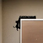 Home Decor Metal Sign Custom Cat 1
