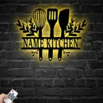 Home Decor Metal Sign Custom Chef Tools 1