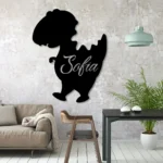 Home Decor Metal Sign Custom Cute Dinosaur 1