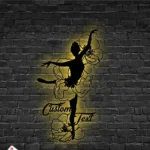 Home Decor Metal Sign Custom Flower Ballerina Dance 1