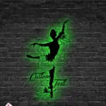 Home Decor Metal Sign Custom Flower Ballerina Dance 1