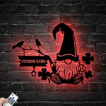 Home Decor Metal Sign Custom Gnome 1