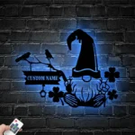 Home Decor Metal Sign Custom Gnome 1