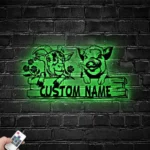 Home Decor Metal Sign Custom Goat Pig Farmhouse 1