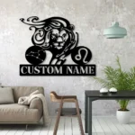 Home Decor Metal Sign Custom Leo Zodiac Symbol Constellation Stars 1