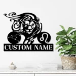 Home Decor Metal Sign Custom Leo Zodiac Symbol Constellation Stars 1
