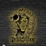 Home Decor Metal Sign Custom Lion Head 1