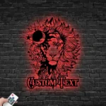Home Decor Metal Sign Custom Lion Head 1