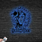 Home Decor Metal Sign Custom Lion Head 1