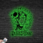 Home Decor Metal Sign Custom Lion Head 1