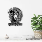 Home Decor Metal Sign Custom Lion Head 1
