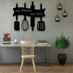 Home Decor Metal Sign Custom My Kitchen My Rules 1