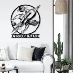Home Decor Metal Sign Custom Spaceship 1