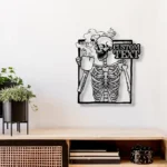 Home Decor Metal Sign Custom Sugar Skull 1