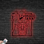 Home Decor Metal Sign Custom Sugar Skull 1