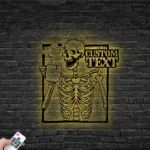 Home Decor Metal Sign Custom Sugar Skull 1