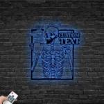 Home Decor Metal Sign Custom Sugar Skull 1