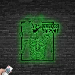 Home Decor Metal Sign Custom Sugar Skull 1