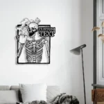 Home Decor Metal Sign Custom Sugar Skull 1